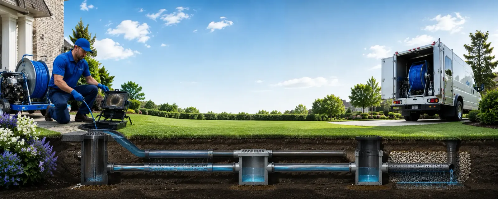 Outdoor drain cleaning information for Garner, IA